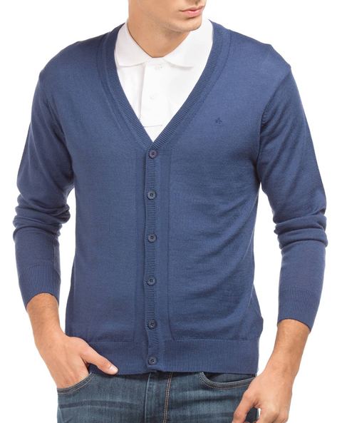 Front open sweater hot sale for men