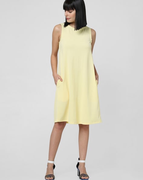vero moda yellow dress