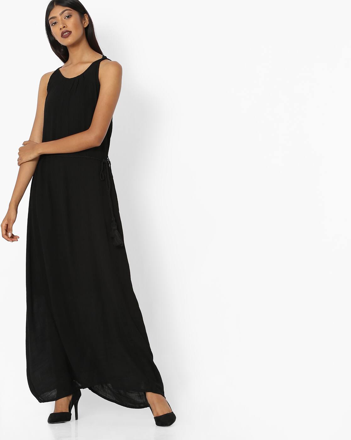 tokyo talkies black maxi dress