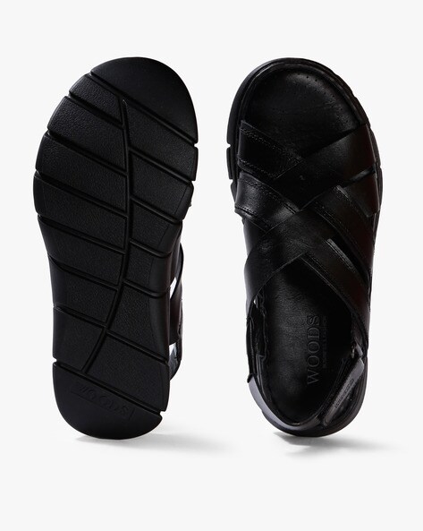 Buy Black Sandals for Men by WOODS Online Ajio