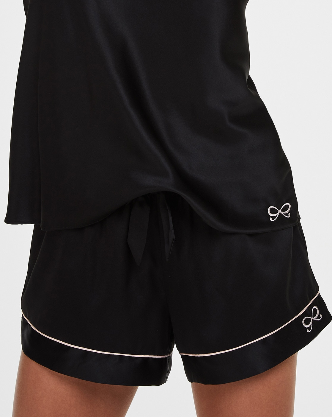 Black pajama shorts new arrivals