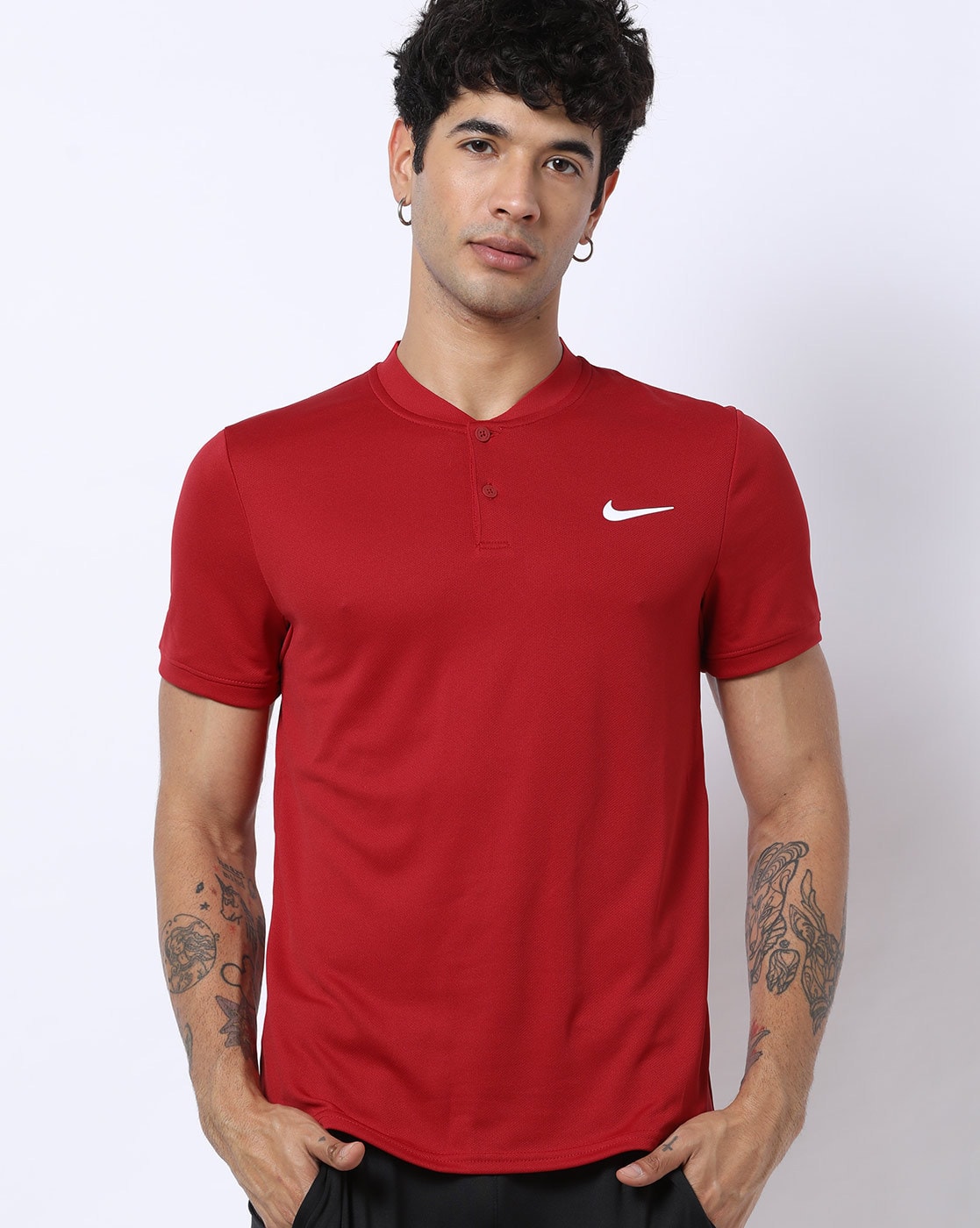 Henley Tennis T-shirt with Signature 