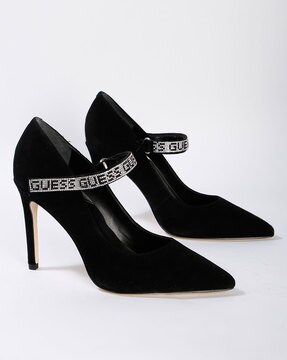 guess black pumps