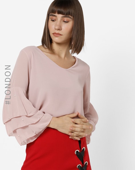 Buy Blush Pink Tops for Women by MELA ...