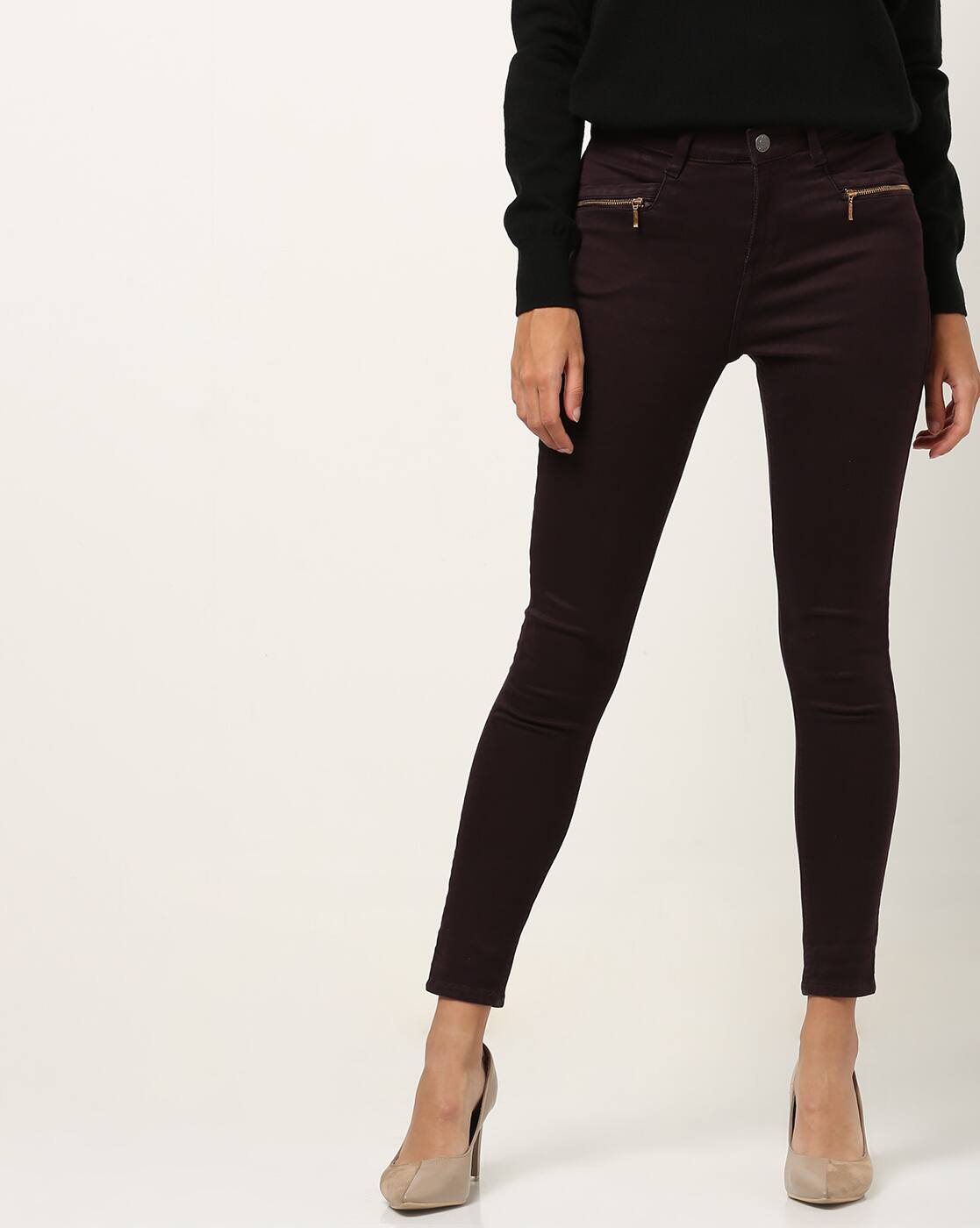 Buy Wine Jeans \u0026 Jeggings for Women by 