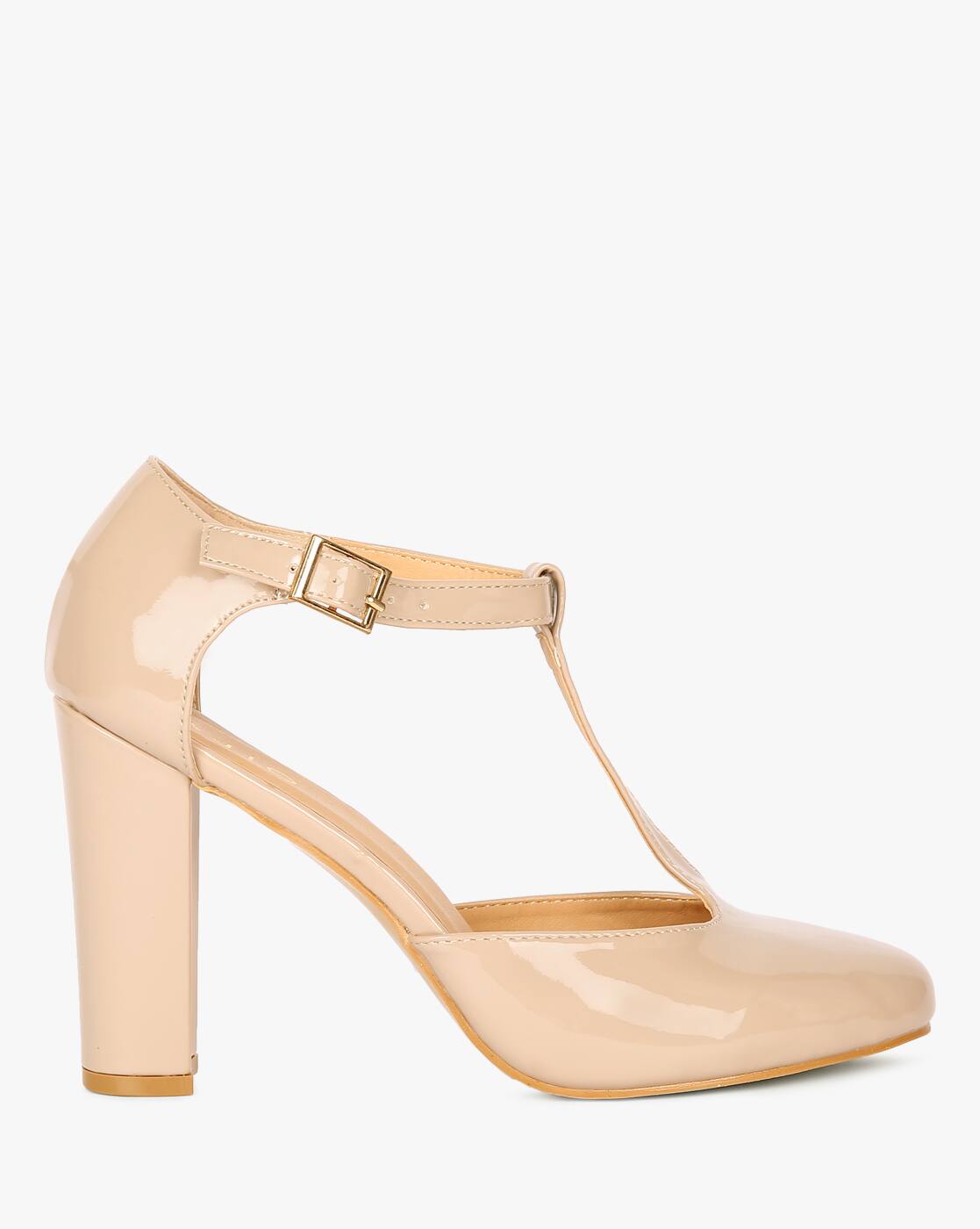 nude t bar shoes