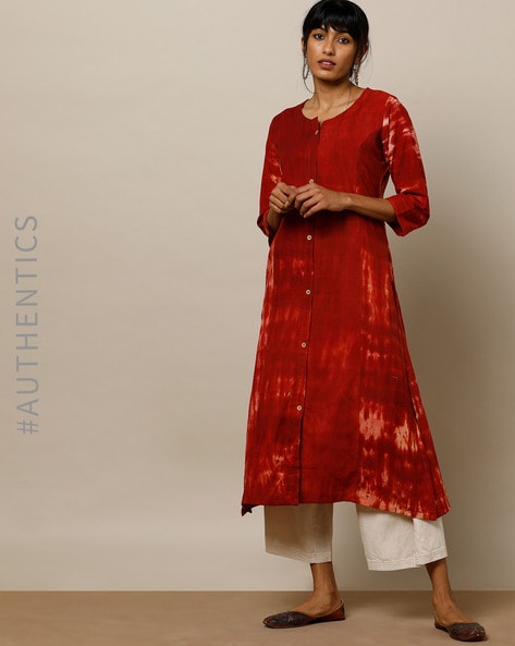 Buy Maroon Kurtas for Women by Indie Picks Online