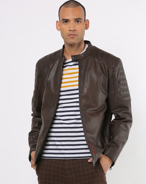 Faux Leather Biker Jacket | Woolworths.co.za