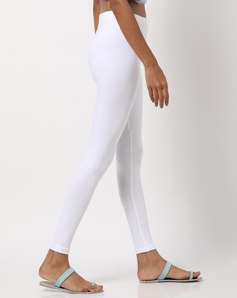 High Rise Leggings - White