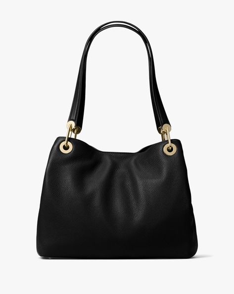 Raven large pebbled hot sale leather shoulder bag