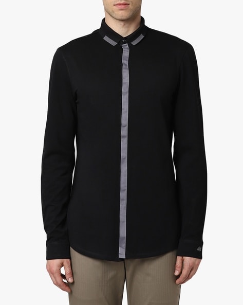 armani black shirt