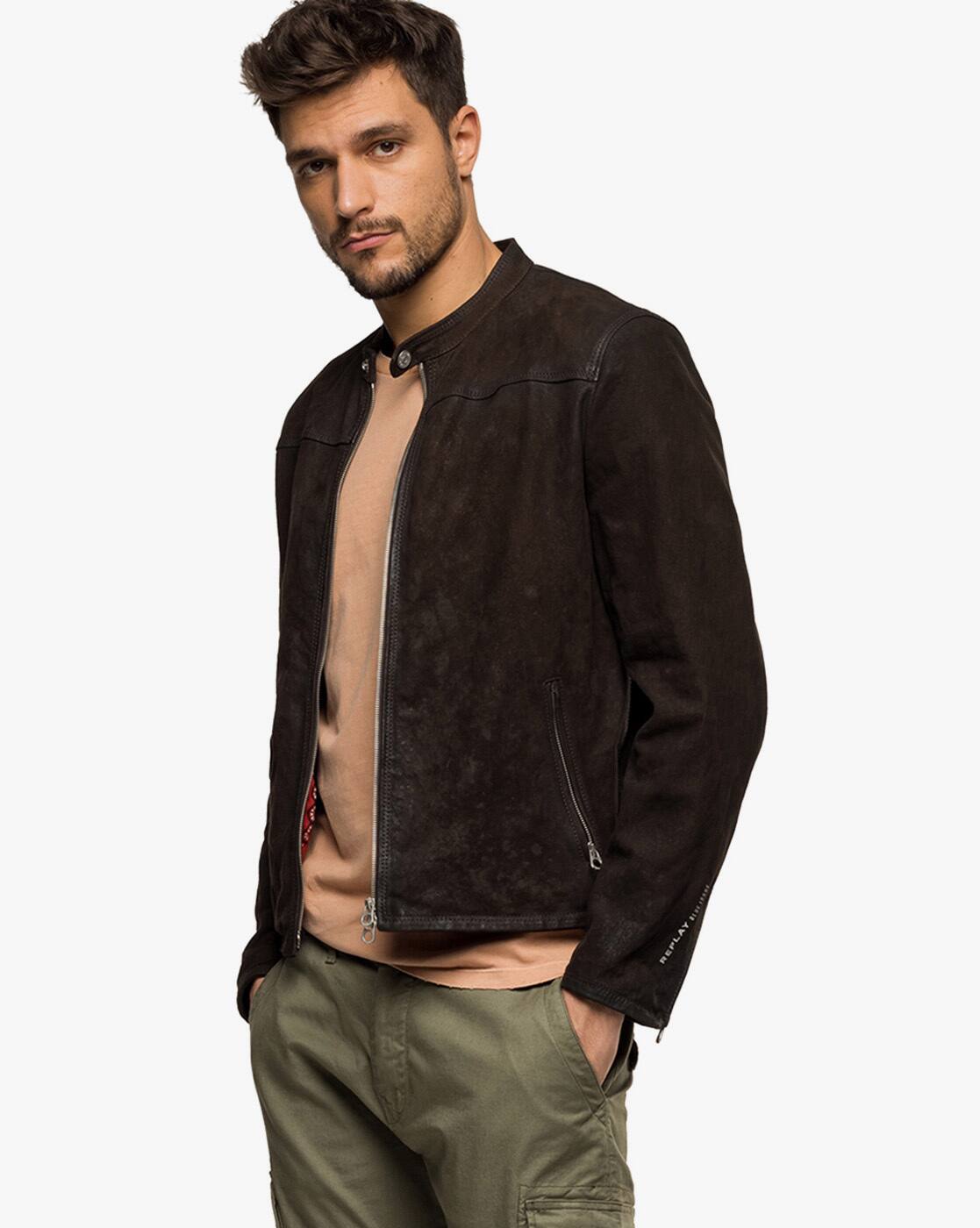 replay suede jacket