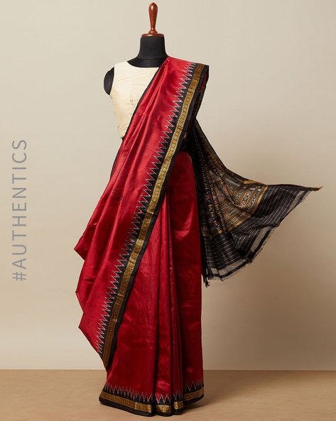 Multi Color Ikkat Khandua Silk Saree | P030504634 – Priyadarshini Handloom