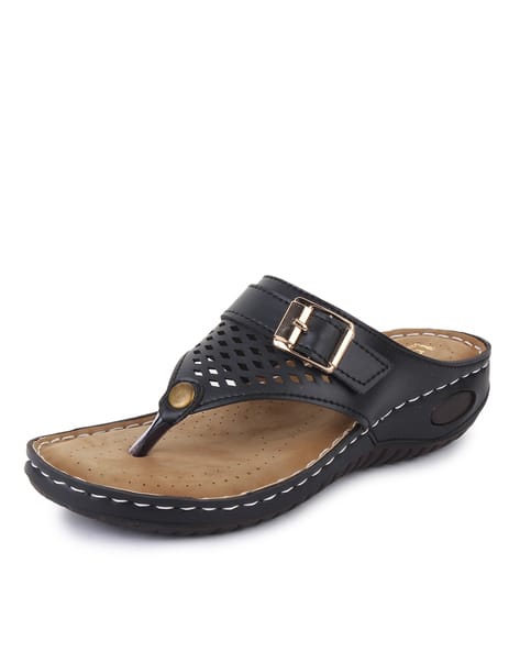 Laser-Cut Thong-Strap Sandals (Image - 3)