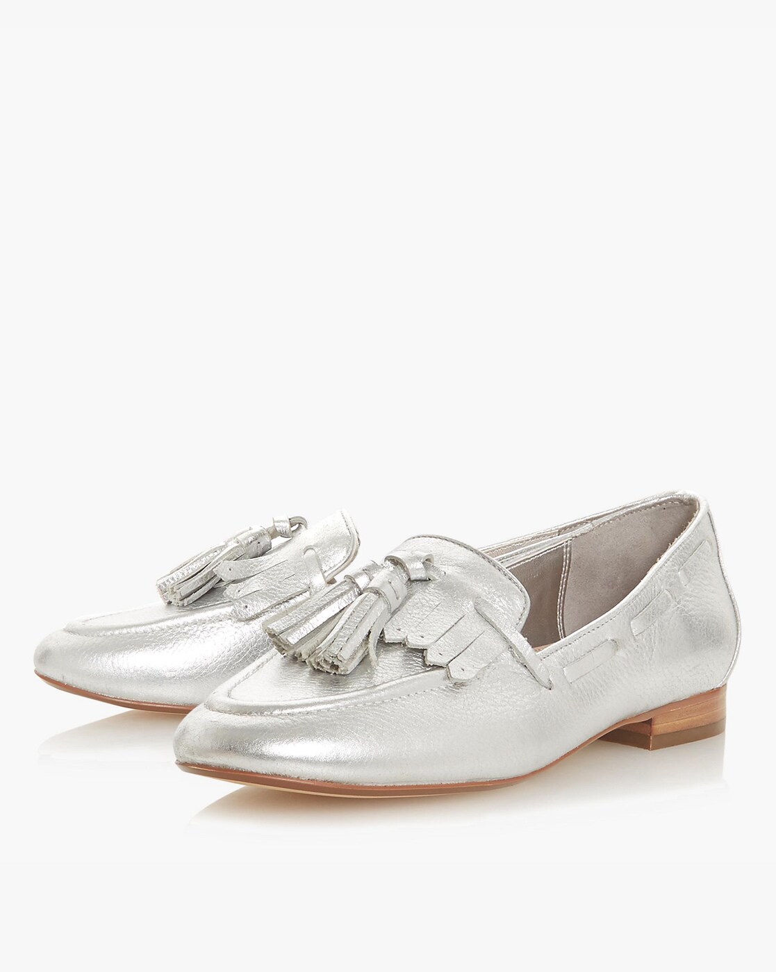 Buy Silver Flat Shoes for Women by Dune 