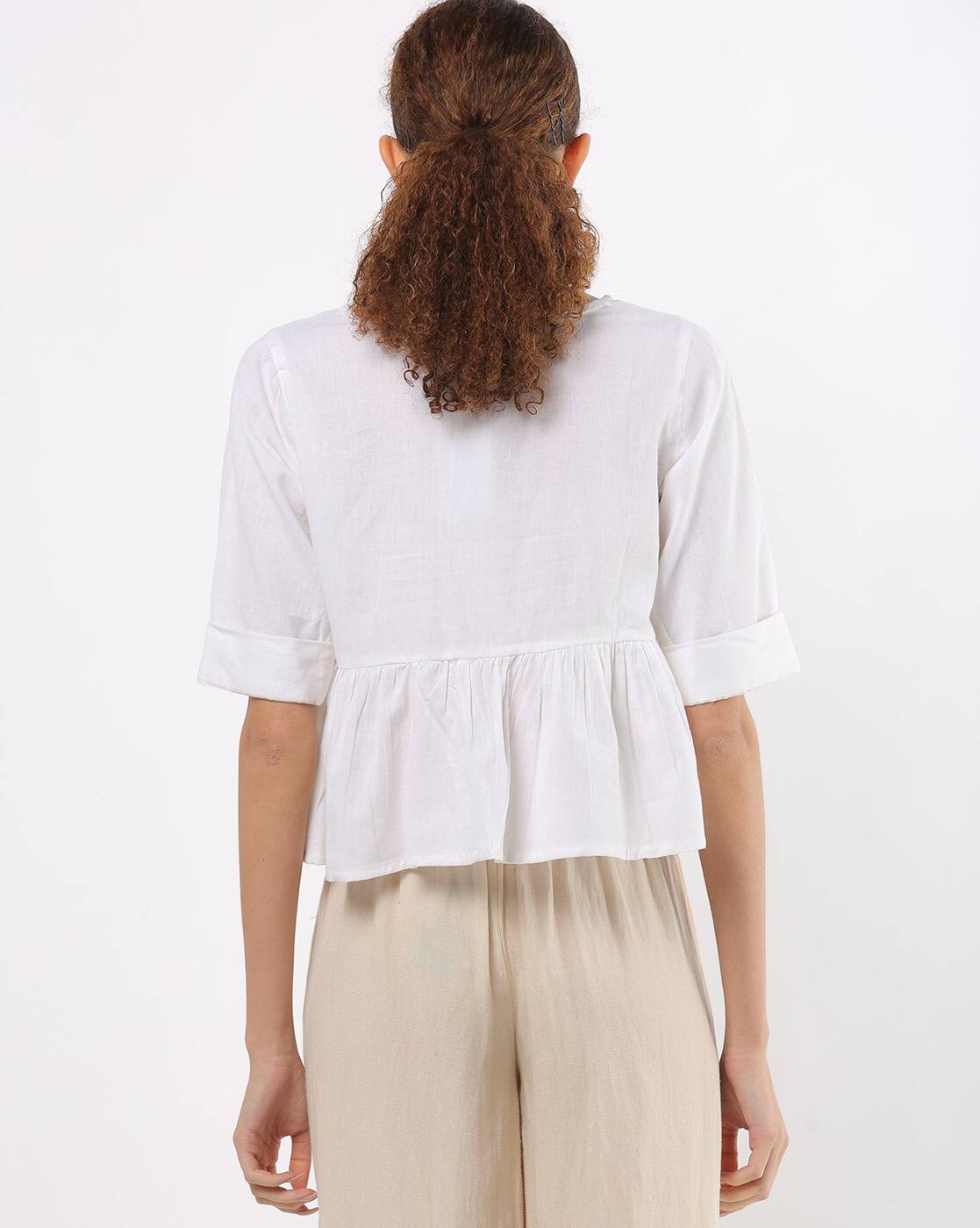 madewell peplum top