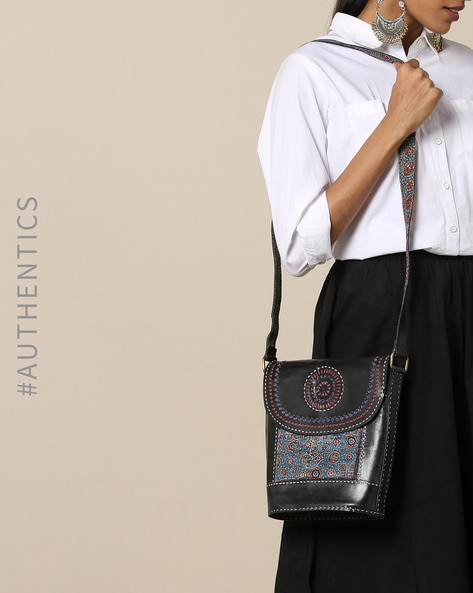 pure leather sling bags online