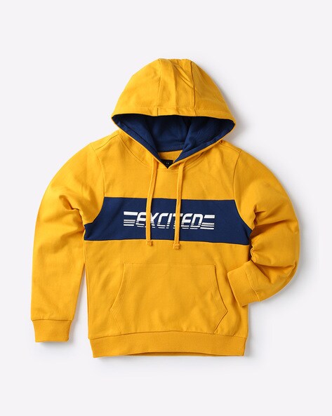 boys mustard hoodie