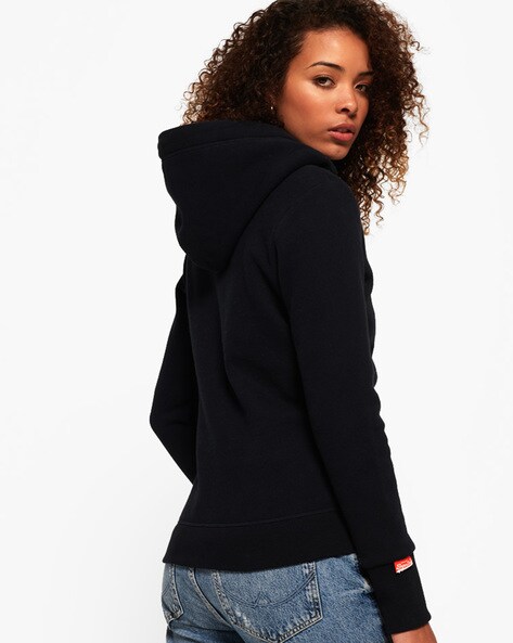 Superdry Orange Label Zip Hoodie - Women's Womens Hoodies-and