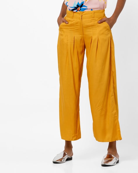 Mid-Rise Pants with Insert Pockets Price in India