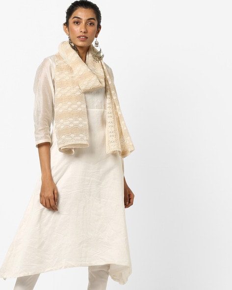 Off white cheap dupatta online