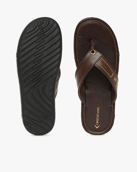 Buy SOLEPLAY Brown Double Band Leather Sandals from Westside