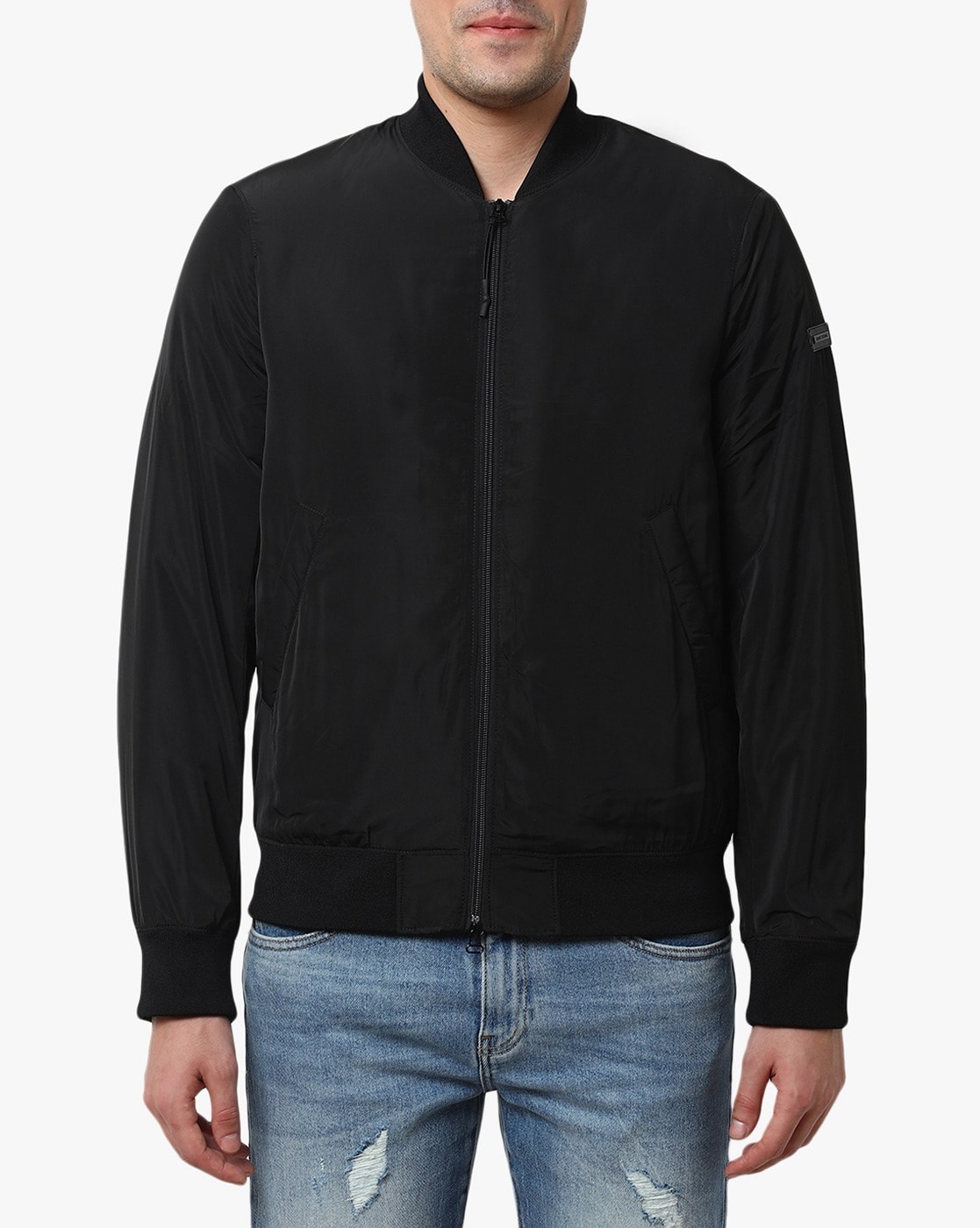 armani exchange black coat