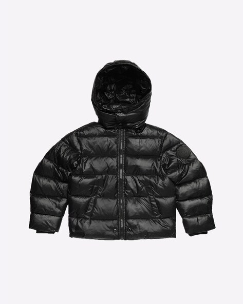 DIESEL kid hooded padded jacket