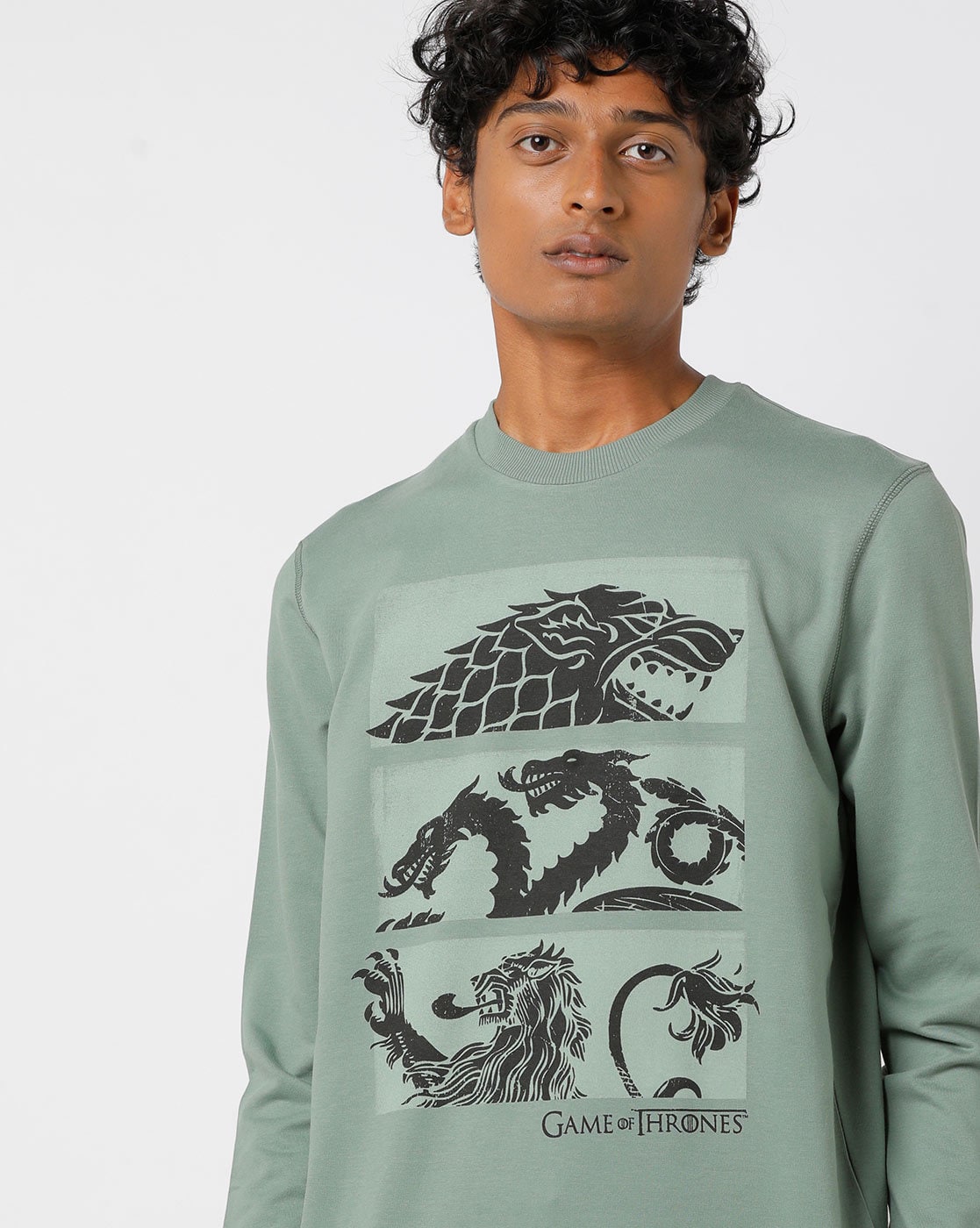 Buy Green Sweatshirt Hoodies For Men By Free Authority Online