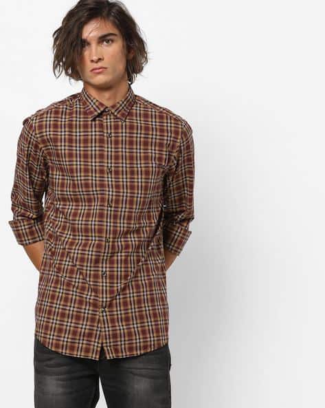 Buy Brown Shirts for Men by IZOD Online | Ajio.com