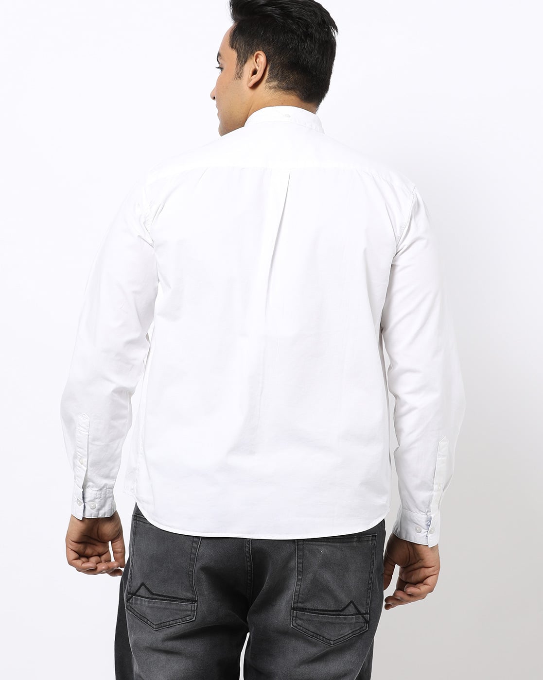strapless open back dress Organic Cotton White Shirt main image 0