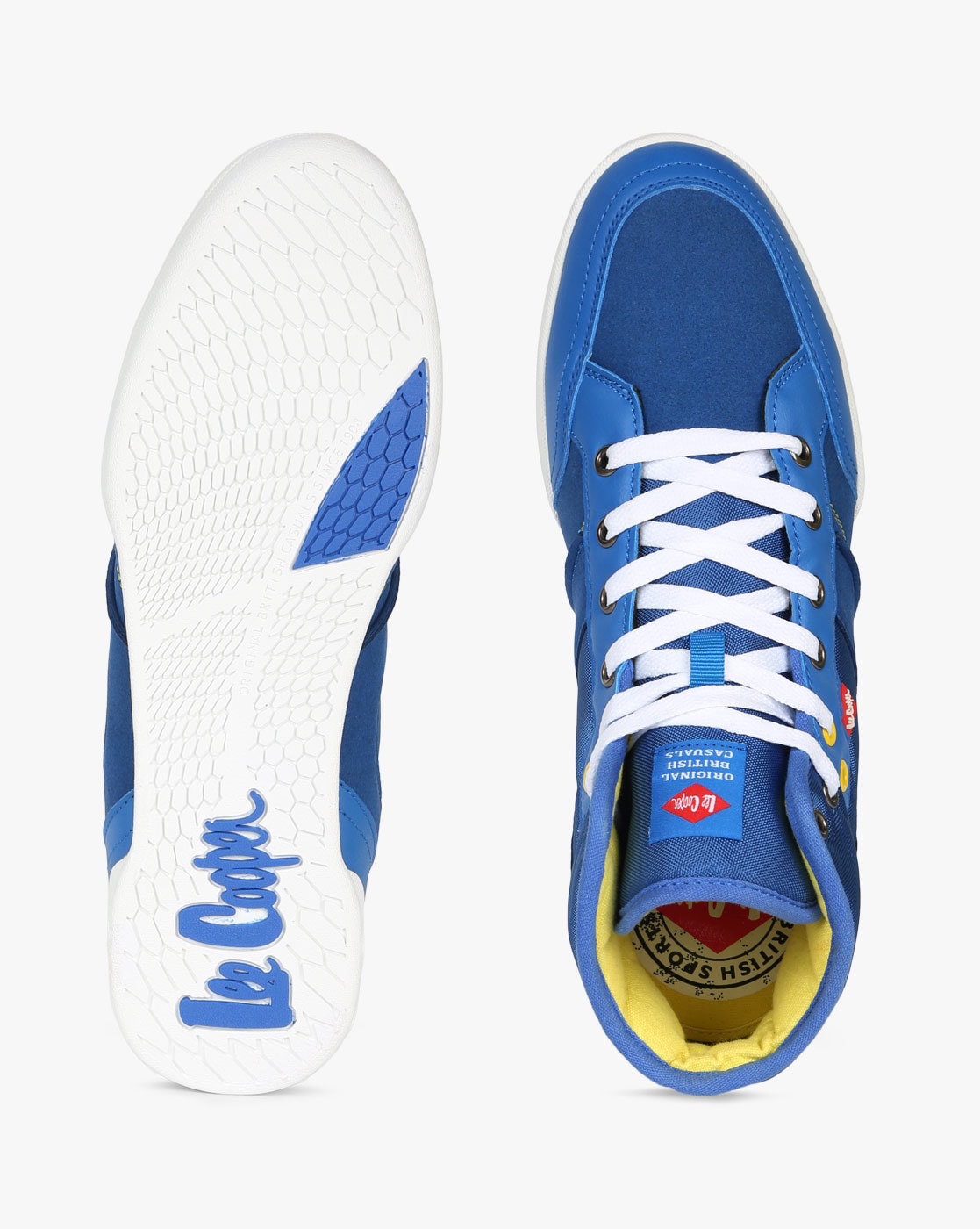 Lee Cooper Men's Blue & Yellow Running Shoes at Best Prices - Shopclues  Online Shopping Store