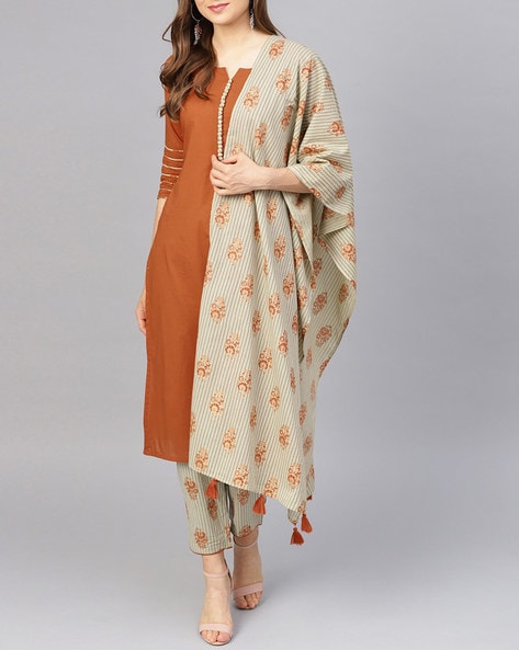 Buy Checked Straight Kurta with Pants Online at Best Prices in India   JioMart