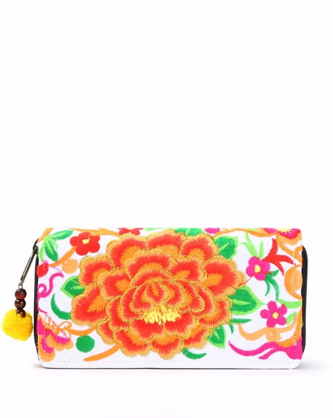 Handmade Women Boho Ethnic Embroidered Wristlet Clutch Bag Purse Wallet  Gift - Walmart.com