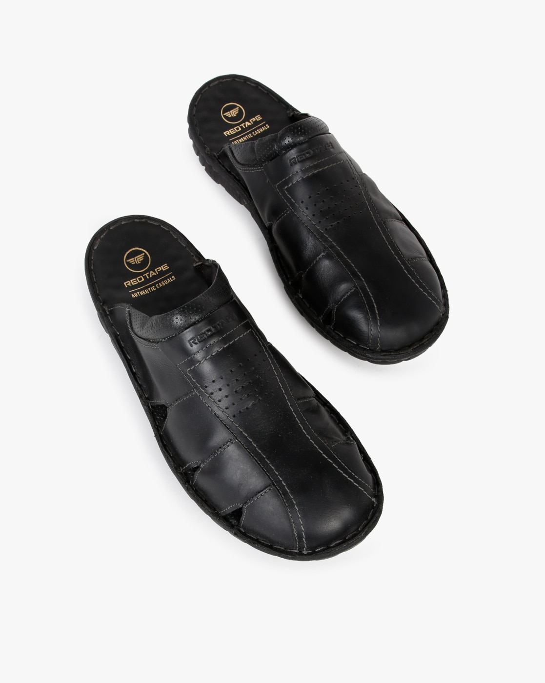 Buy Black Sandals for Men by RED TAPE 