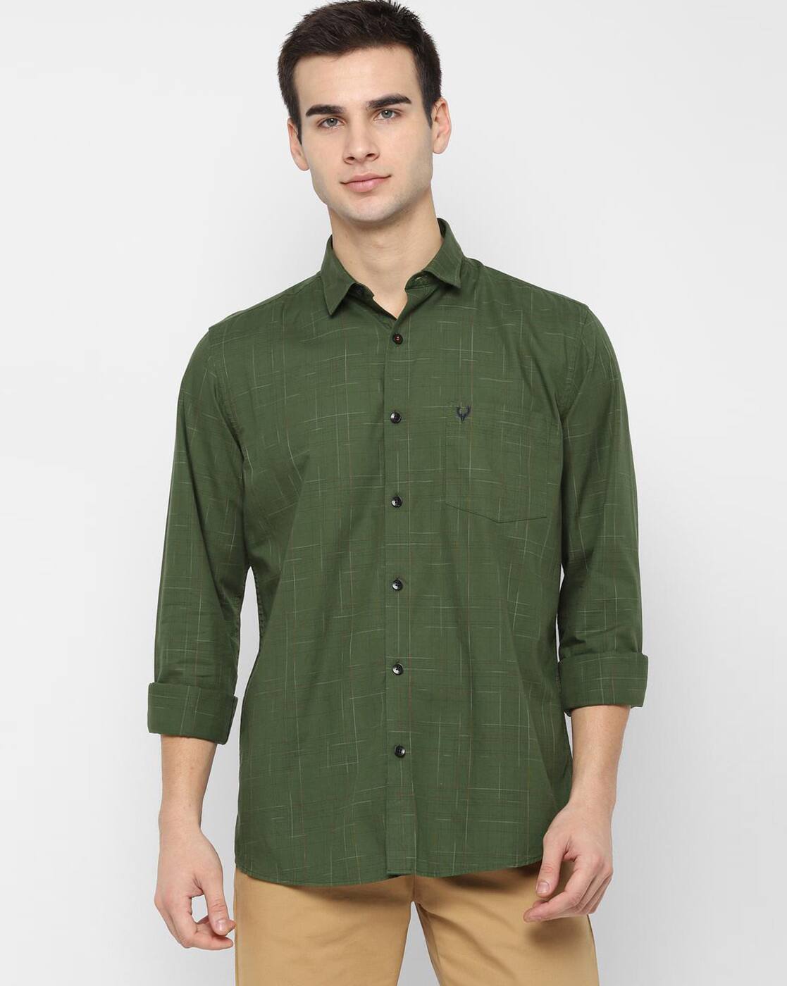 Allen solly olive green shirt Clearance