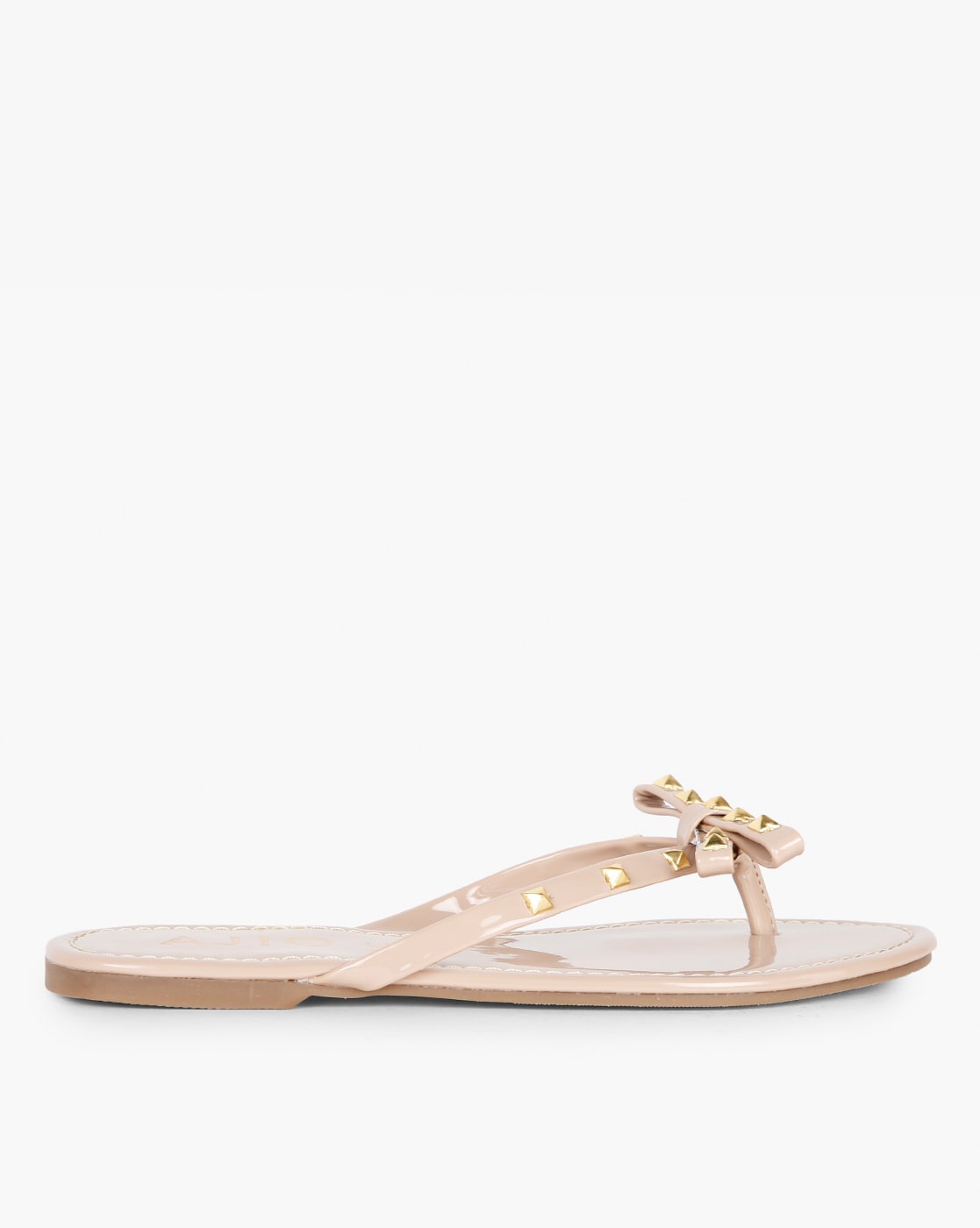 Sandals with discount studs and bow