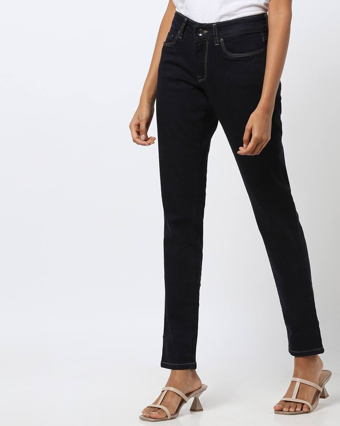 black relaxed fit jeans womens
