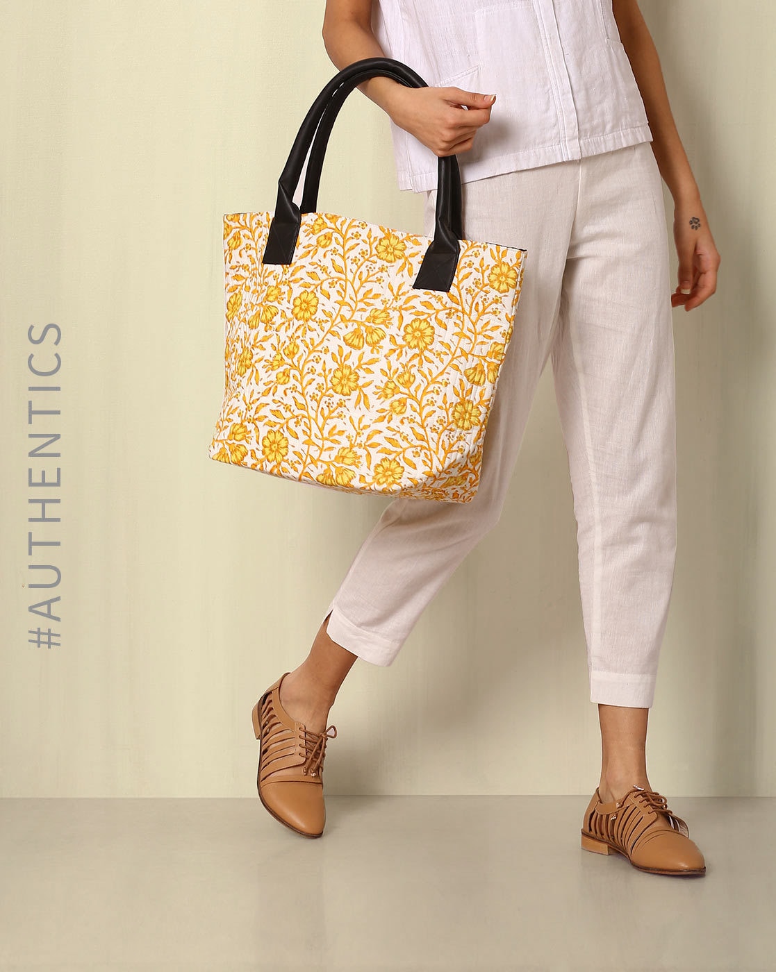 cotton quilted tote bags