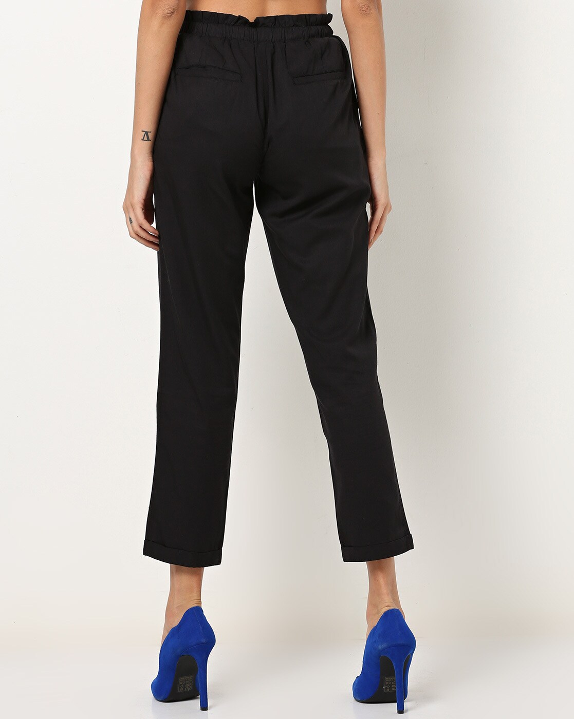 Buy Black Trousers & Pants for Women by PROJECT EVE Online