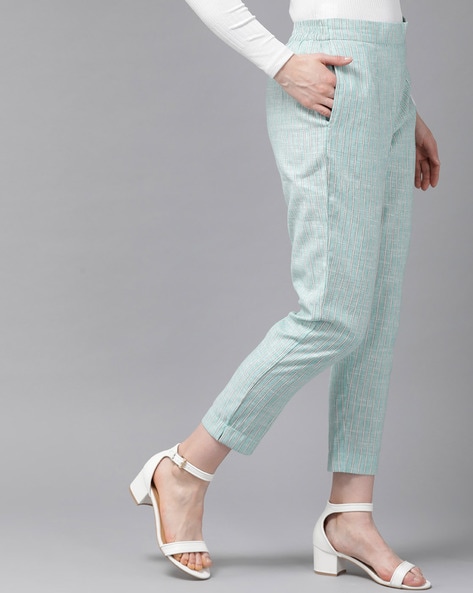 Buy Mint Green Pants for Women by Juniper Online