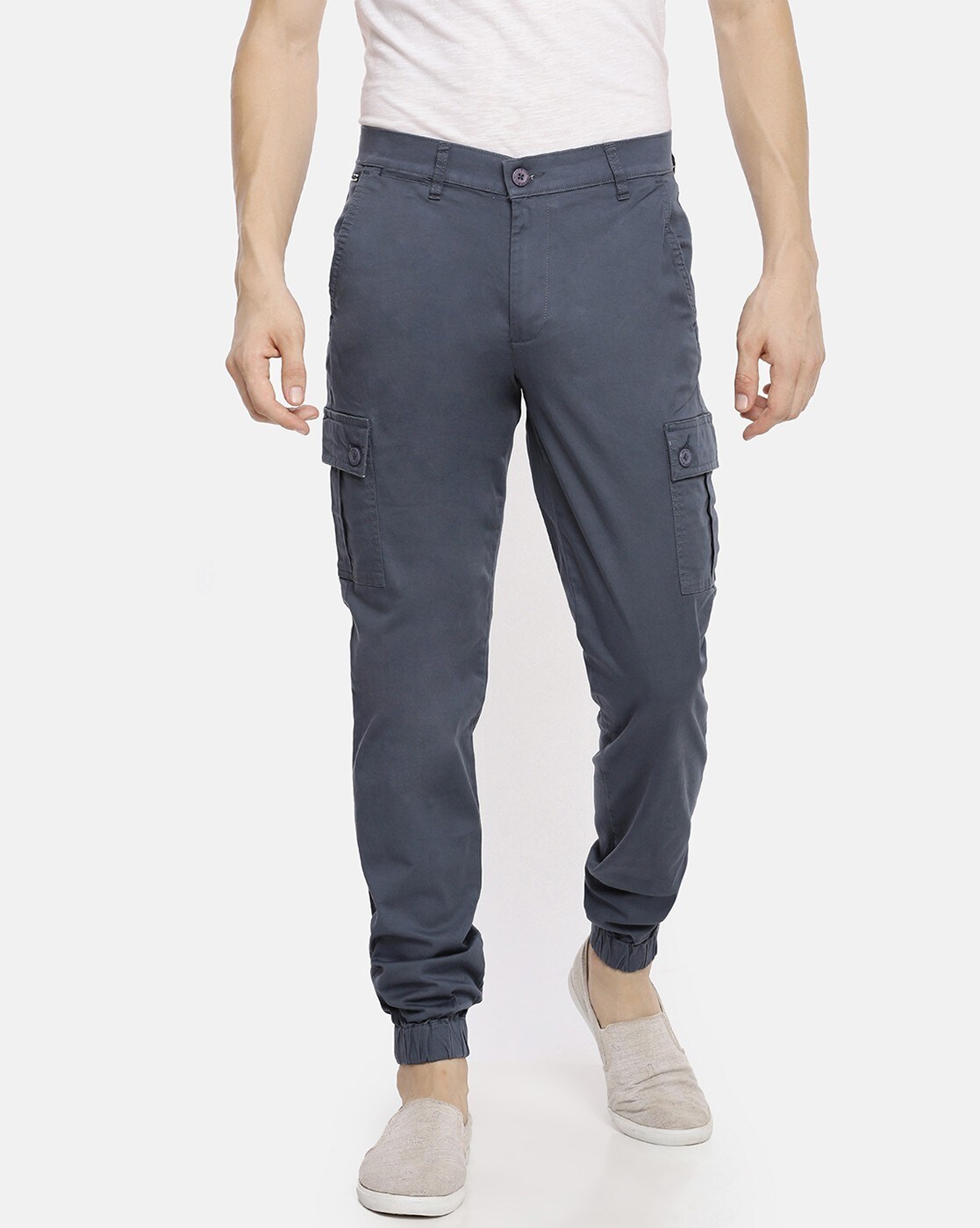 Buy Navy Blue Four Pocket Cargo Pants Pure Cotton for Best Price, Reviews,  Free Shipping