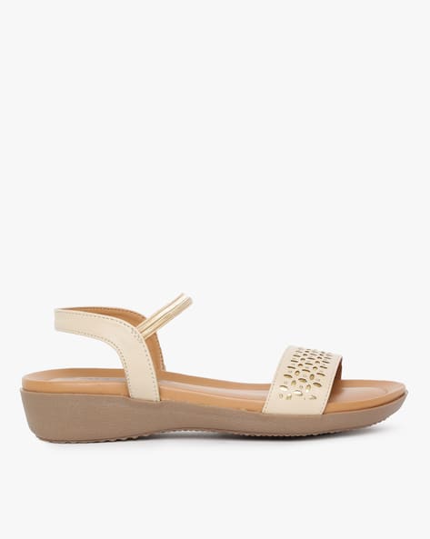 Laser-Cut Strappy Sandals