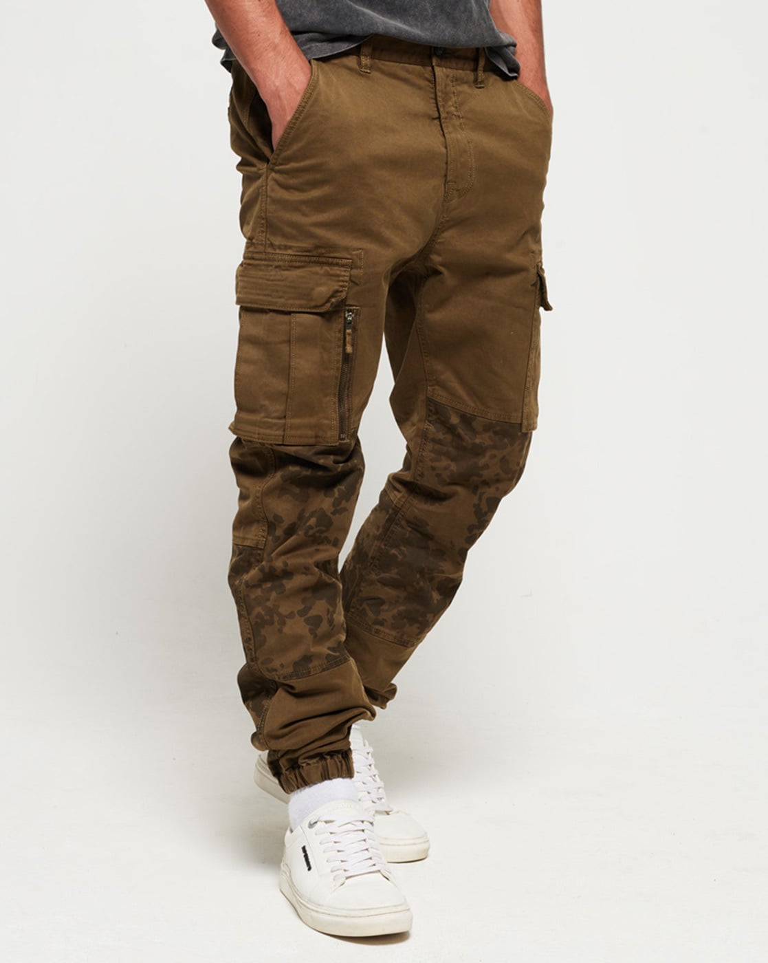 Buy Superdry Men Olive Green Regular Fit Solid Cargos  Trousers for Men  6971204  Myntra