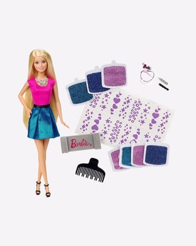 Barbie doll hot sale glitter hair