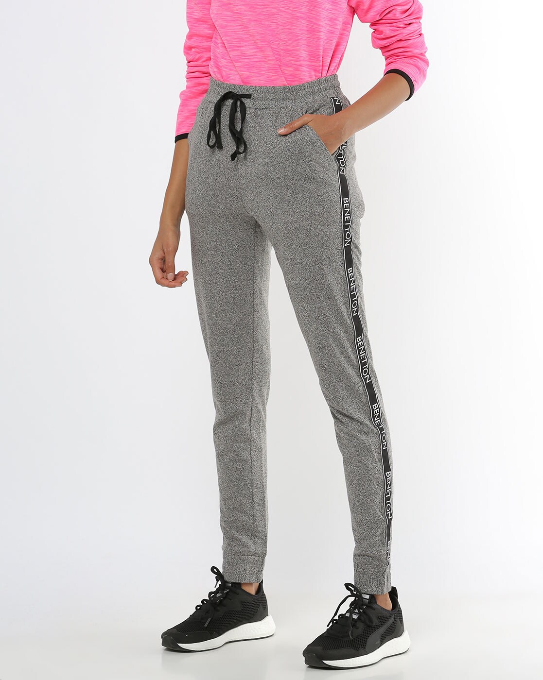 benetton track pants