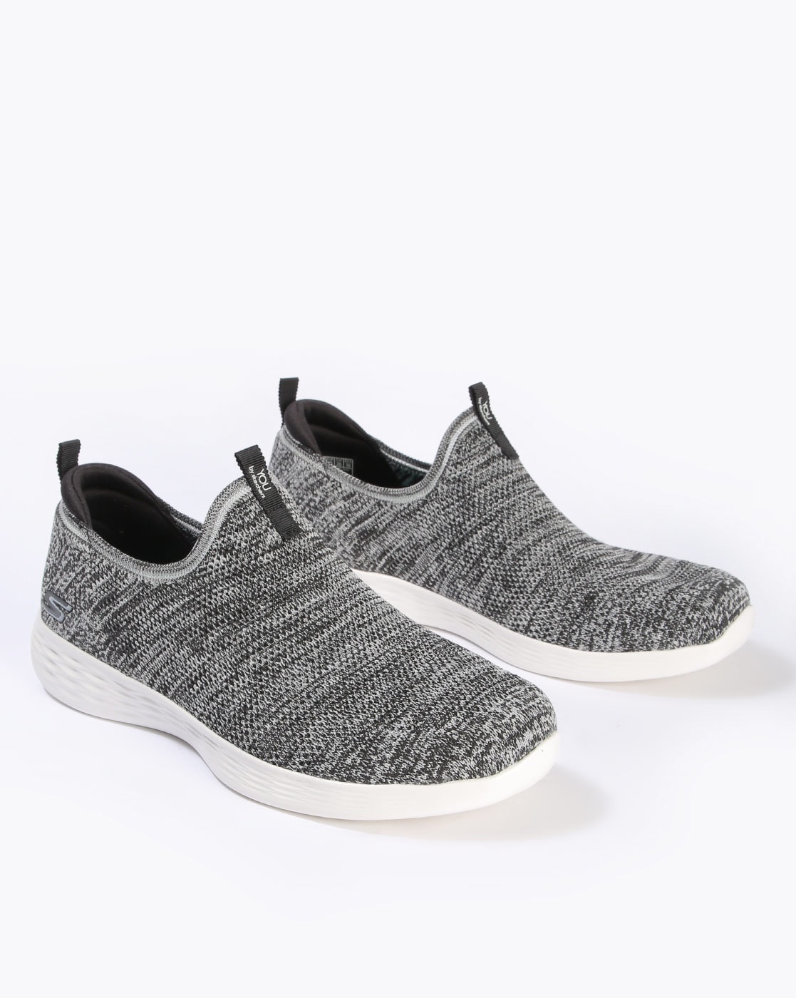 skechers gray slip on