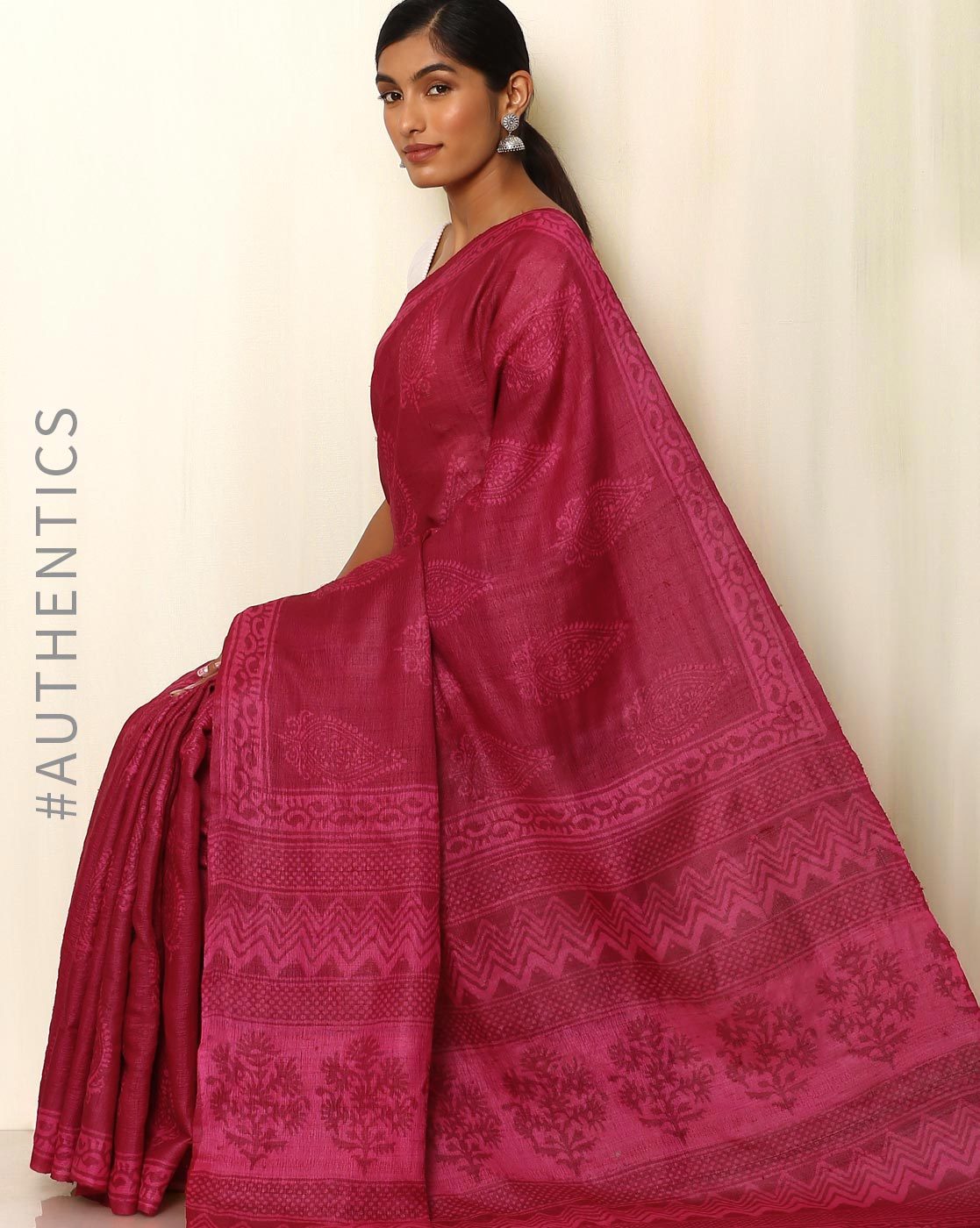 Buy White Sarees for Women by MORCHARI Online | Ajio.com