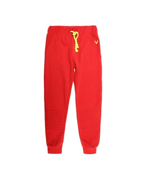 boys red track pants