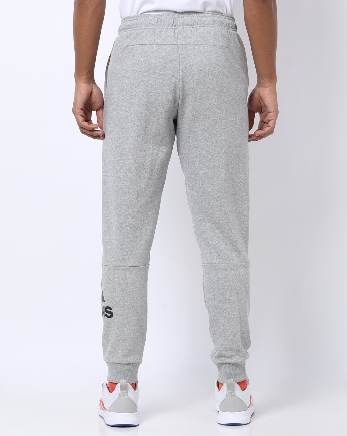 grey adidas track pants